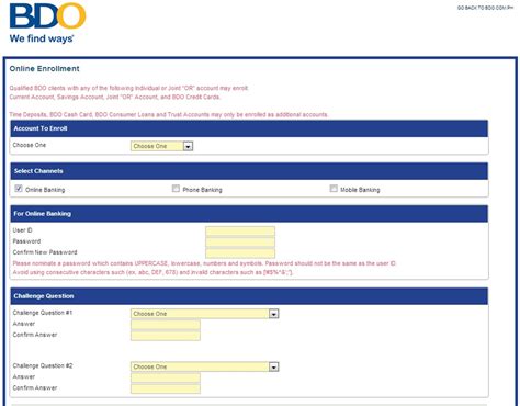 Bdo credit card points please click here to open the link and you will get to see a portal. How To Apply For Bdo Online Banking Banking 1472