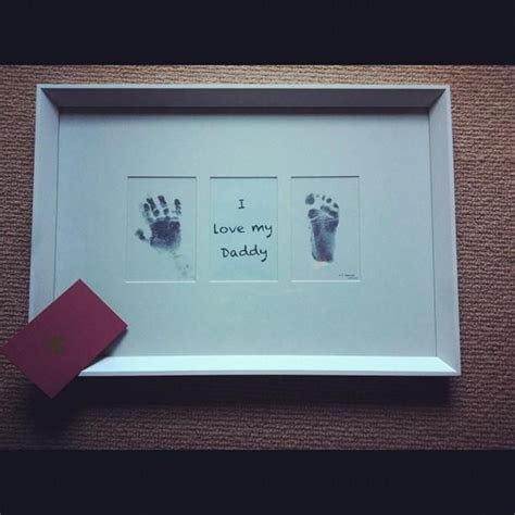 Daughter diy first fathers day gifts from baby. First Father's day gift! | Baby Girl :) | Pinterest