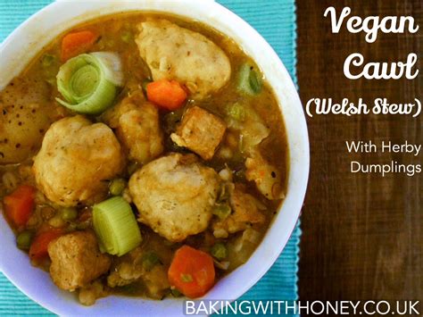 cawl stew welsh dumplings vegan vegetarian recipe soup baking herby bakingwithhoney technically