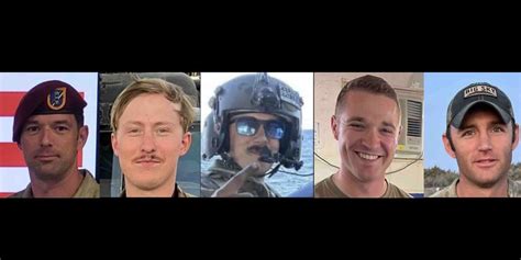The Pentagon Identifies The 5 Us Troops Killed In A Military Helicopter