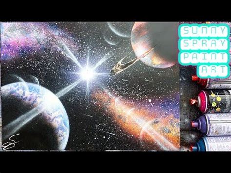 spray paint art SPIRAL NEBULA GALAXY /"begin end"/スプレーアート作品『終始』/ - YouTube