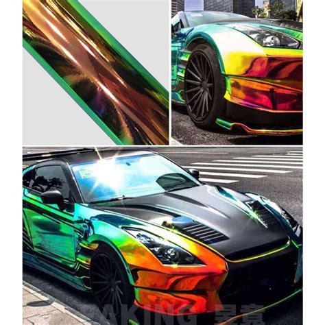 Diy car wrapping depends on the size of the foil and the chosen motif. 1.38x3m Holographic Rainbow Chrome Car Vinyl Wrap Bubble Free Sticker DIY Film | eBay