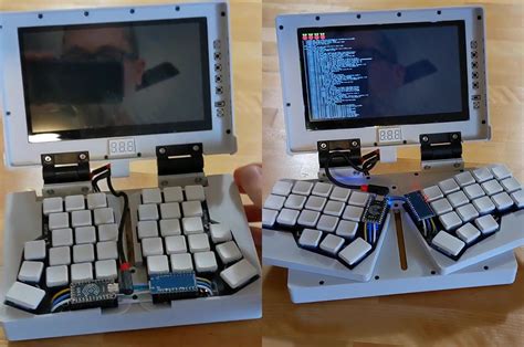This Chunky Palm Sized Diy Laptop Cleverly Hides A Split Ergonomic