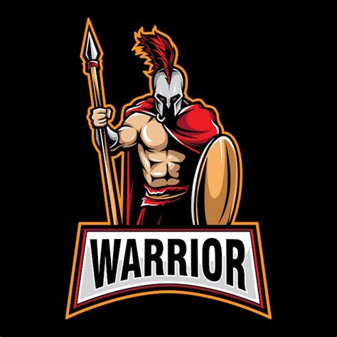 Premium Vector Warrior Logo Gaming