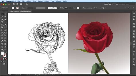 Create A Realistic Flower In Illustrator With The Gradient Mesh Tool
