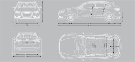 Audi A3 Sportback Trunk Dimensions Optimum Audi