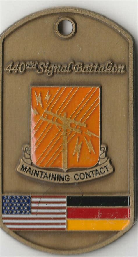 440th Signal Battalion Germany Challenge Coin 175dia B10 Ebay