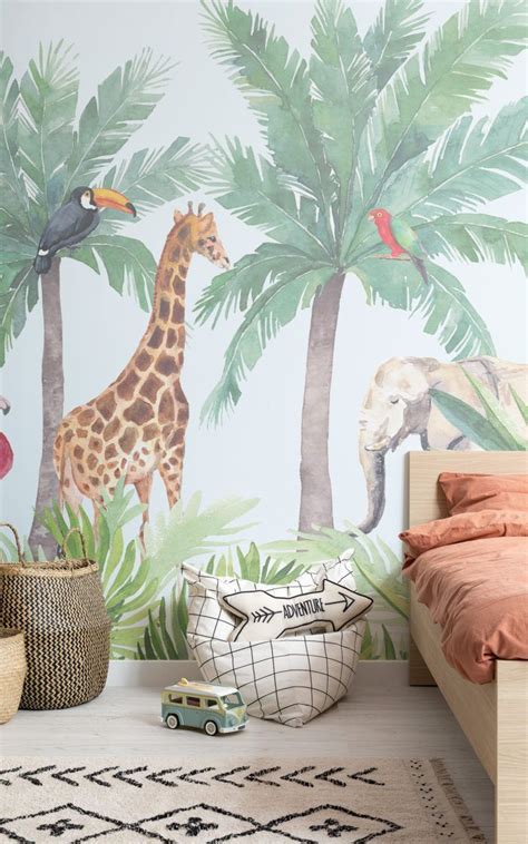The wallpaper in this instagram post is bright and brings the room to life! 6 Wallpaper Ideas For An Adventure Themed Nursery | Mural ...