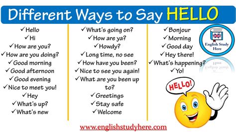 Different Ways To Text Hi