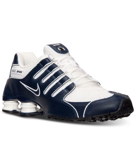 Nike Mens Shox Nz Running Sneakers From Finish Line In Gray For Men Lyst