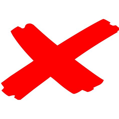 Big Red X Png Free Logo Image