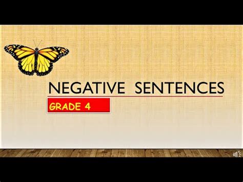 Declarative sentences that have a positive meaning are called affirmative imperative sentences can also be used to make a request. Negative Sentences - YouTube