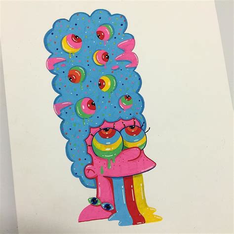 💦miss Wearer💦 On Instagram “👽marge👽 Margesimpson Thesimpsons Posca