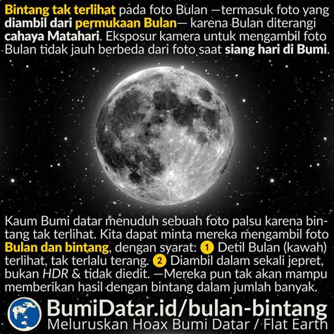 Foto harus dibuat dengan perbaduan 100 ribu foto, yang memungkinkan si fotografer mempertajam. Foto Bulan dan Bintang - BumiDatar.id