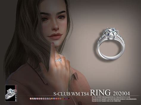 S Club Ts4 Wm Rings 202004 In 2020 Body Jewelry Belly Rings Sims 4