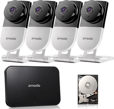Zmodo 720p Hd Wireless Home Surveillance Camera System 4 Cameras With