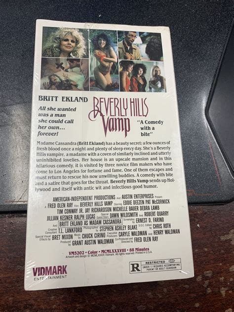 Beverly Hills Vamp Vhs 1989 Trimark Vampire 80s Horror Comedy Cult Rare