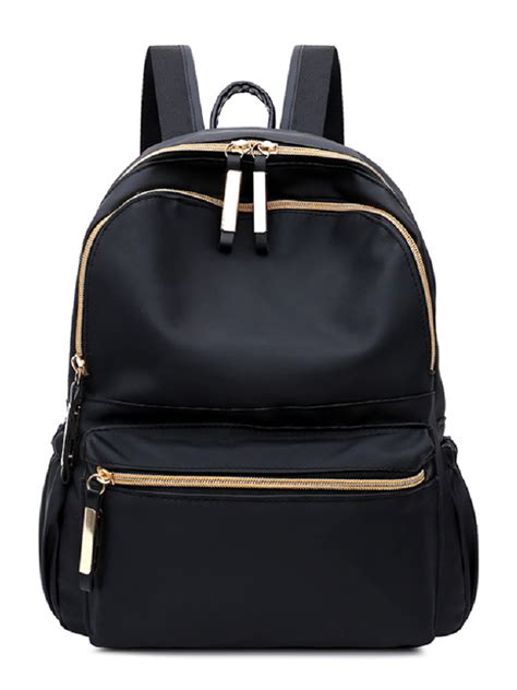 Women Ladies Waterproof Black Backpack Rucksack Womens Travel School Shoulder Bags