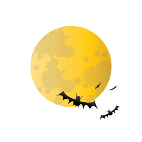 Halloween Bat Scary Moon Icon