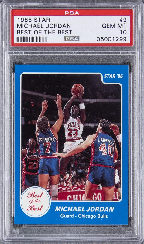Lot Detail 1986 Star Best Of The Best 9 Michael Jordan Rookie Card