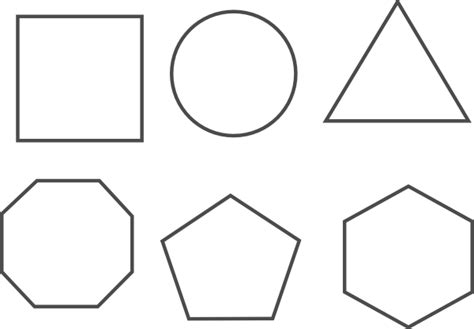 Clipart Shapes Black And White