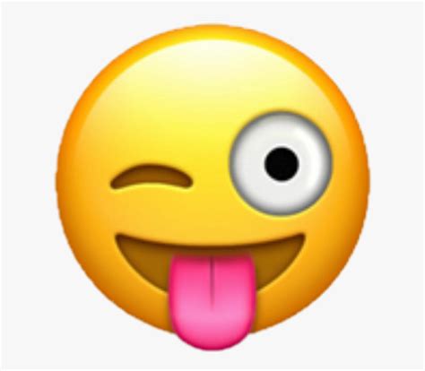 Emoji Smiley Wink Emoticon Face Emoji 😜 Free Transparent Clipart