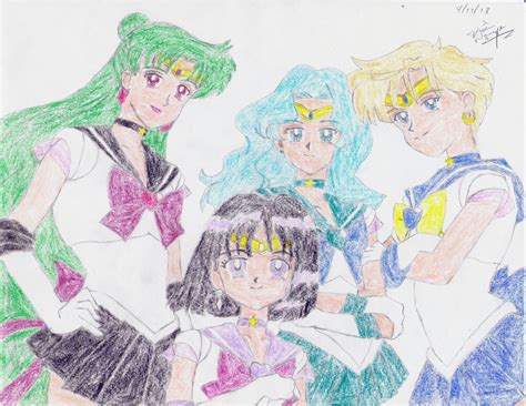 Outer Senshi Colored By Animaniac21285 On Deviantart