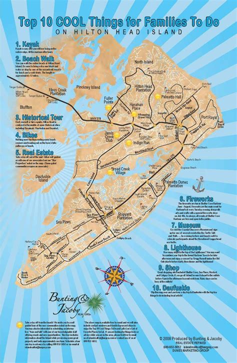 Map Of Things To Do In Hilton Head Island South Carolina Hilton Head