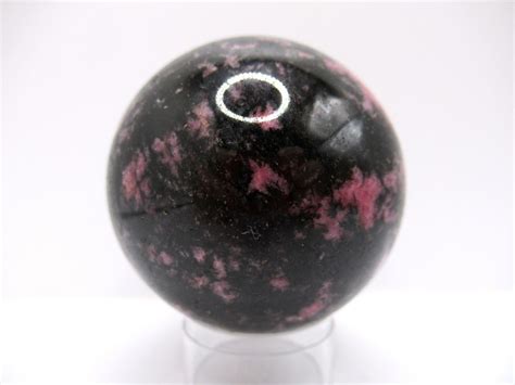 Polished Rhodonite Mineral Sphere 3 Fossils For Sale