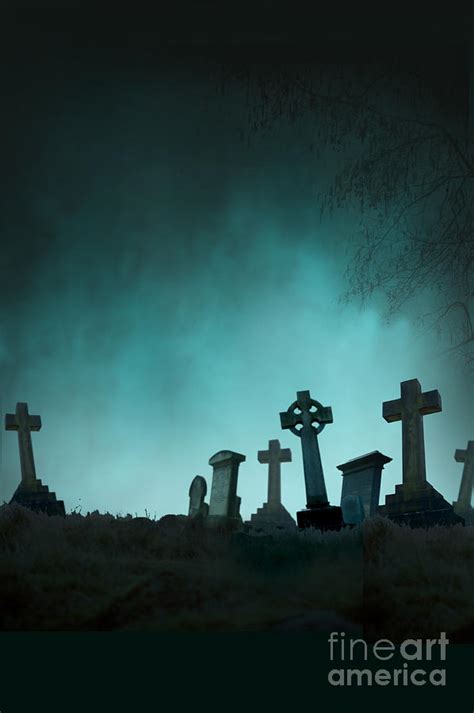 Graveyard At Night Photograph By Lee Avison Fine Art America