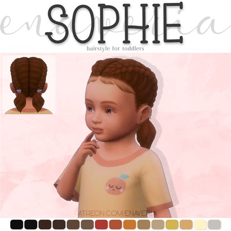 Toddler Hair Sims 4 Custom Content Happy Wednesday Maxis Match