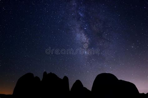 Long Exposure Of The Milky Way Galaxy Stock Image Image