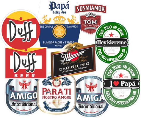 Etiquetas Cervezas Labels Beer Imprimible Template Png Pdf Cdr Etsy