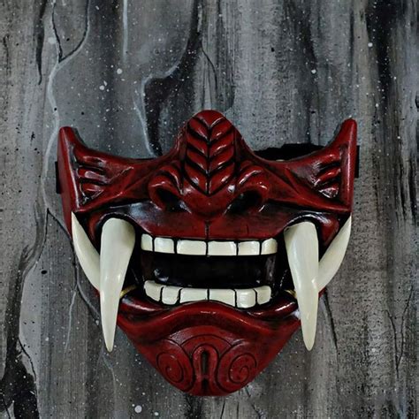 Ghost Face Fangs Japan Prajna Demon Kabuki Maiko Mask Prajna Demon