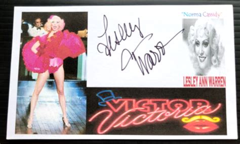 Lesley Ann Warren Victor Victoria Norma Cassidy Autographed X