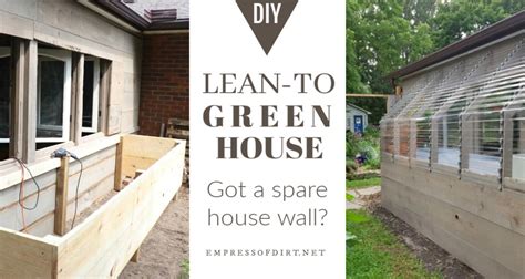 There's plenty of storage space inside and double sliding doors means less wasted space. How to Build a Lean-to Greenhouse | Empress of Dirt