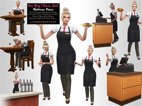 The Sims 4 Best Waiter And Waitress Cc All Free Fandomspot