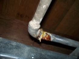 The turquoise corrosions stuff is. What is Water Line Electrolysis & How it Impact Your Home ...