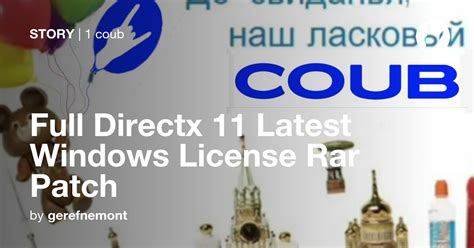 Full Directx 11 Latest Windows License Rar Patch Coub