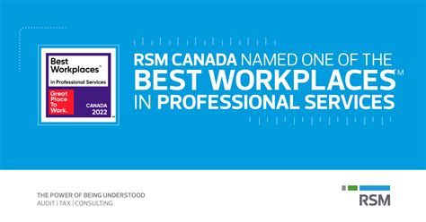 Rsm Canada Named On 2022 List Of Best Workplaces In Professional Services