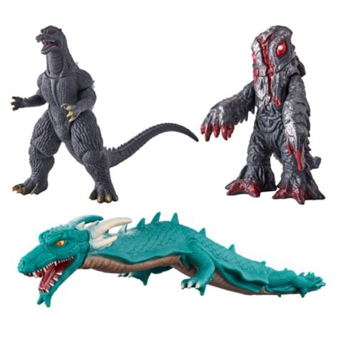 Bandai Movie Monster Series Godzilla Hedorah Manda 2004 Soft Vinyl Toy