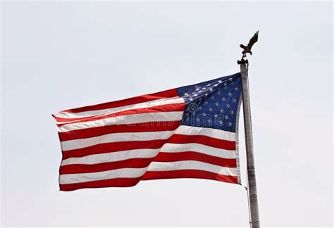 American Flag Pole Eagle Stock Photos Free And Royalty Free Stock