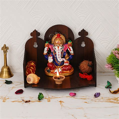 Buy Capio Art Wooden Readymade Wall Hanging Puja Temple For Home God