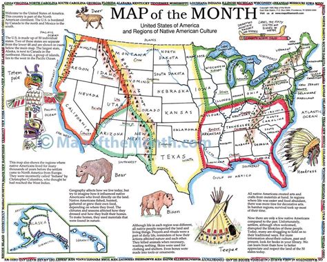Usa Regions Of Native American Culture Map Maps For The