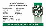 Virginia Department Game Inland Fisheries License Images