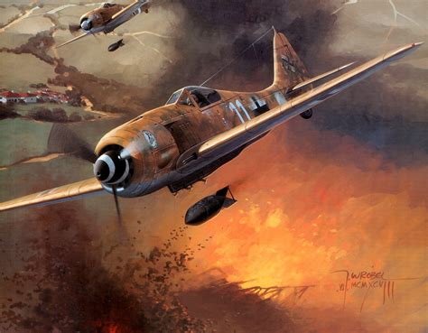 Art Ww German Luftwaffe Planes