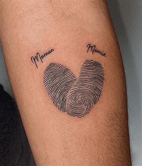 Fingerprint Heart Tattoo Meaning And Designs Art And Design