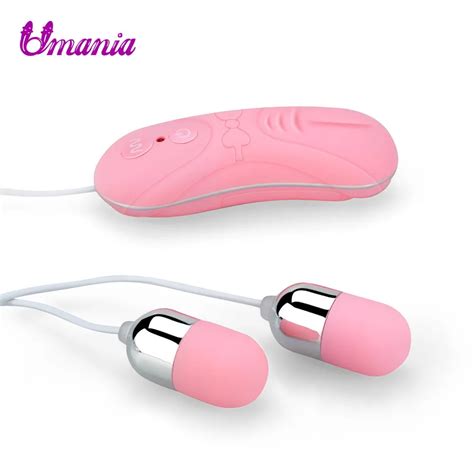 Dual Vibrating Eggs Bullet Vibrator Multi Speed USB Charging Vibromasseur Sex Toys For Women Men