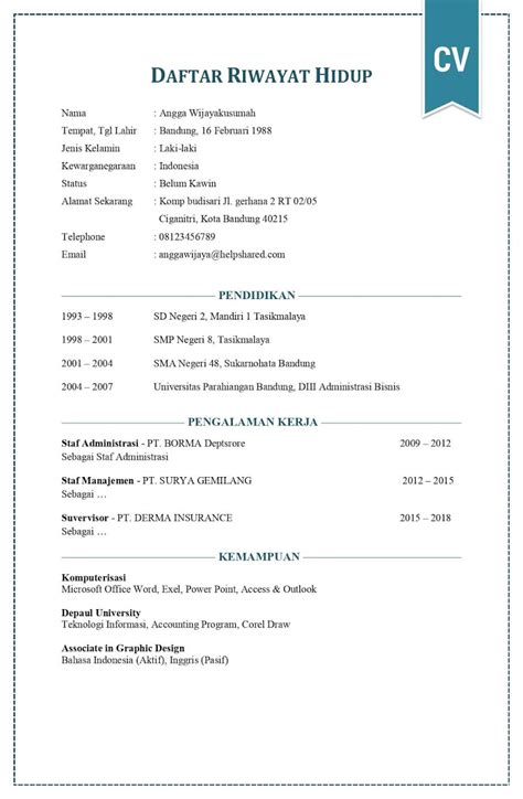 Contoh cv lamaran kerja dokter rumah sakit. Contoh Daftar Riwayat Hidup CV format DOC PDF yang Baik ...