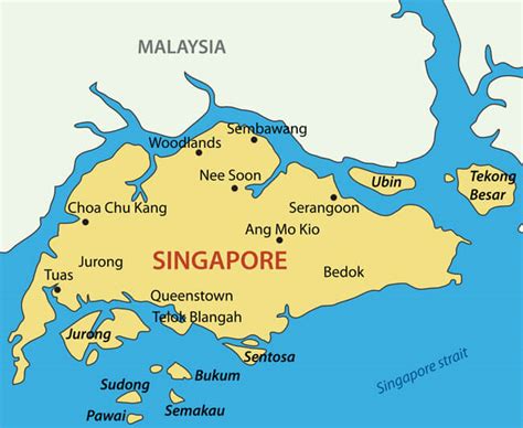 Singapore Map Guide Of The World